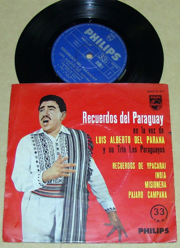 Luis Alberto Del Parana Recuerdos Del Paraguay Simple C/tapa