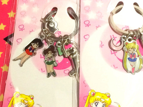 Imagen 4 de 4 de Sailor Moon Coleccion De 3 Llaveros Oficiales