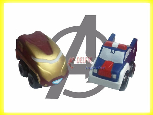 Marvel Avengers Iron Man Capitán América Auto Plastisol Orig
