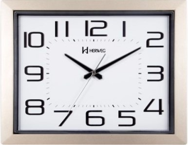 Relógio Silencioso Parede Gigante 40cm S/tic-tac Herweg 6449