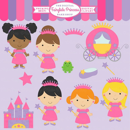 Kit Imprimible Princesas Imagenes Clipart Cod 40
