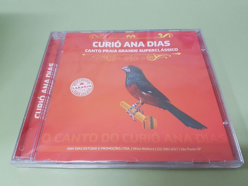 Cd Curió Ana Dias Selo Laranja - Original