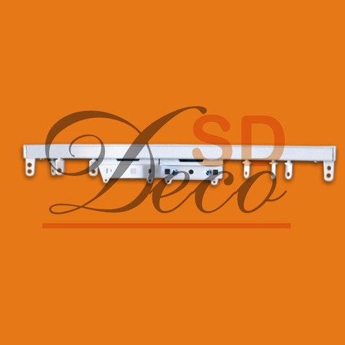 Riel De Aluminio Para Cortinas Hotel Telón R20 - Sd Deco -