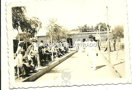 Fd20 Pequeña Foto Cancha De Bochas C1930 Antigua Deporte