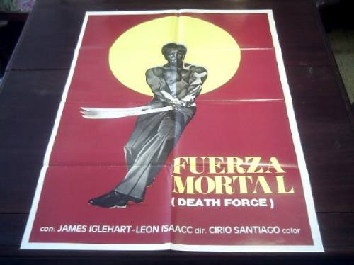 Poster Original Death Force El Samurai Negro Iglehart 1978