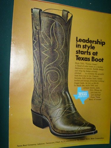 Cowboys Clipping Publicidad Western Botas Texanas Texas Boot