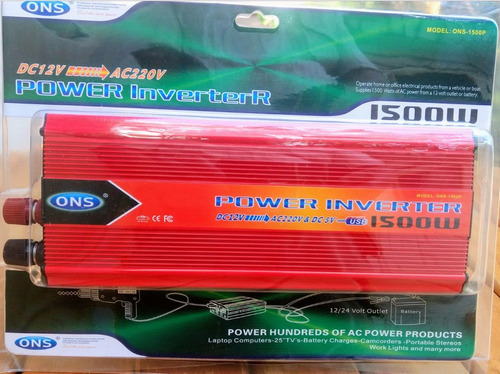 Inversor  De Voltage 12v A 220vac 1500 Watts