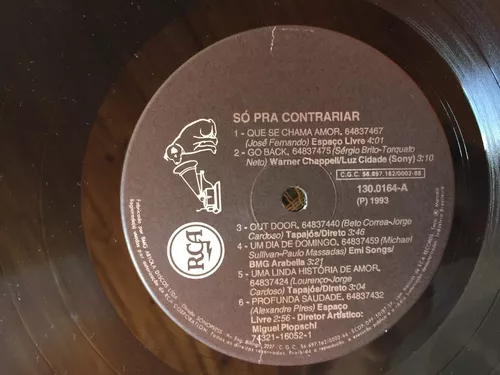 UNBOXING: Só Pra Contrariar 1993 LP, K7 e CD (Que Se Chama Amor