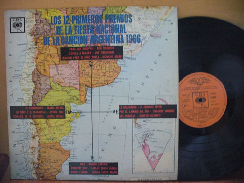 Fiesta Nacional De La Canción Argentina 1966 Folklore Lp Vin