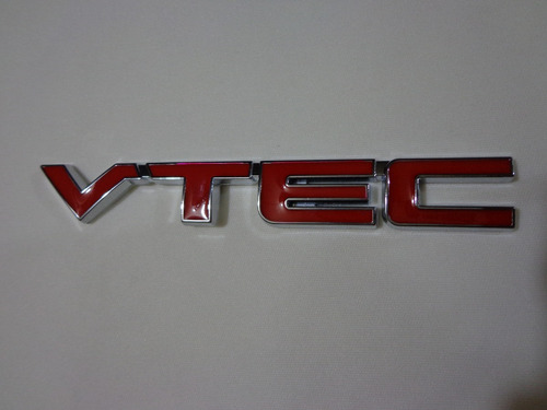 Emblema D Metal Vtec Honda Sohc Dohc Jdm Universal Vtec Rojo