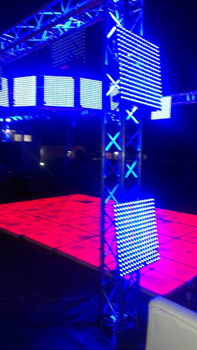 Piso Leds Dance Floor Modular Con Case Pista De Baile Decora