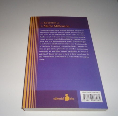 Imagen 2 de 2 de Libro Los Secretos De La Mente Millonaria Por T.harv Eker