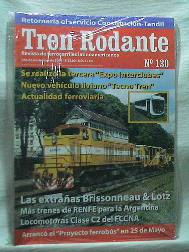 Revista Tren Rodante 130 Nueva 