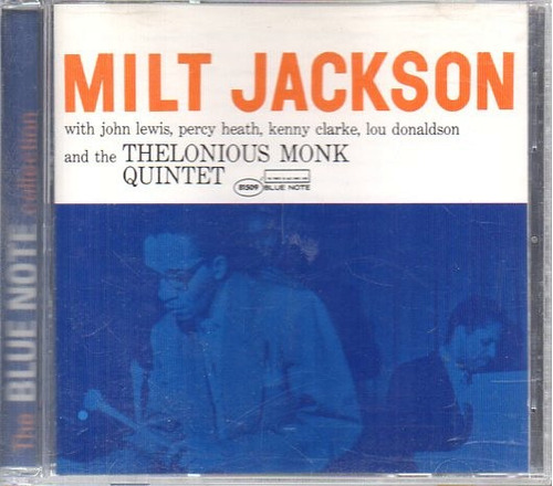 Milt Jackson Thelonious Monk - Cd Blue Note Collection