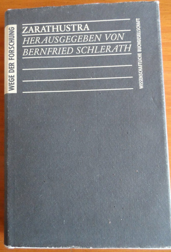 Libro Zarathustra Herausgegeben Von Bernfried Schlerath