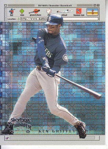 1999 Skybox Thunder Batterz Ken Griffey Jr Mariners (Usado)