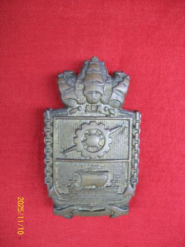 Placa Argentina  De Bronce Arsenal Naval Puerto Belgrano