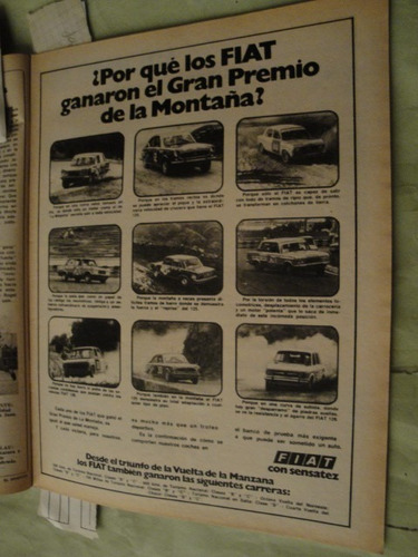 Publicidad Fiat 125 - 128 Año 1974