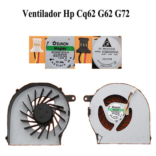 Ventilador Hp Cq62 G62 G72  Envio Gratis Flexacomp