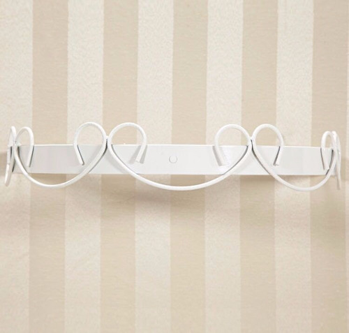 Dossel De Parede Branco Arabesco Largo Para Quarto De Bebe