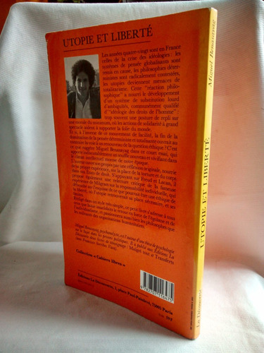 Imagen 2 de 6 de Utopie Et Liberte Droits Del´homme Miguel Benasayag Frances