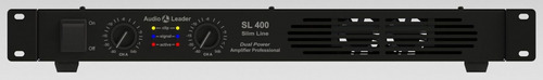 Potencia Amplificador  Sl 400 W Rms Áudio Leader 4 Ohms Slim