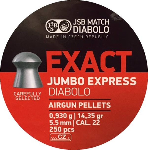 Balines Jsb Exact Jumbo Express 5,5mm 0.930g 14.35gr X 250