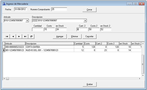 Soft Control De Stock (ingresos-egresos-stock Valorizado)