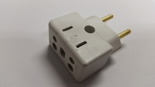 Kit 10 Adaptador Tomada Benjamin 3 Pino P/ 2 10 E 20 Amper