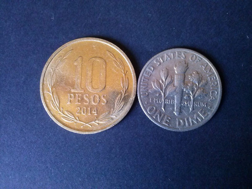 Moneda Estados Unidos One Dime 1968 Níquel (c45)