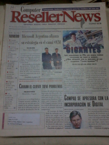 Revista Resellers News Cono Sur N 36 1 Junio 1998 Gigantes