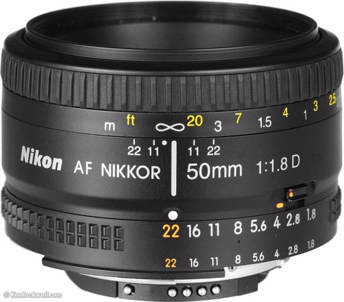 Lente Nikon 50 Mm 1.8d Para D5200 D5300 D5500 D7000 D7200