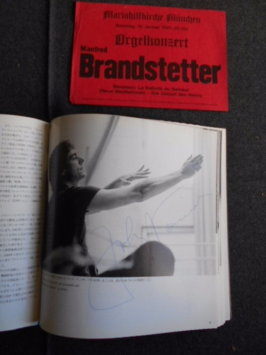 Programa Firmado Por John Neumeier Hamburger Ballett 1989