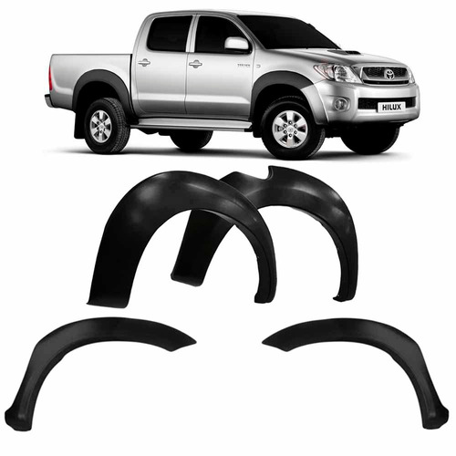 Alargador Paralama Hilux Srv 2012 2013 2014 2015 04 Peças