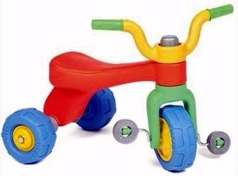 Imagen 3 de 5 de Triciclo Vegui Qrio Plastico Irromplible De 1 A 4 Años
