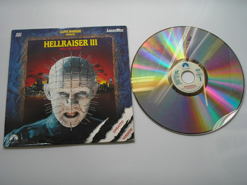 Disco Video Laser Hellraiser 3 Hell On Earth Print Usa 1993