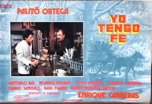 Palito Ortega - Yo Tengo Fe - Afiche Cine 1974 Foto Bar