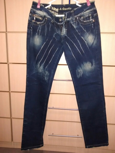 Jean Rock & Republic Americano Dama T30-32 En 9 De 10 !!! 