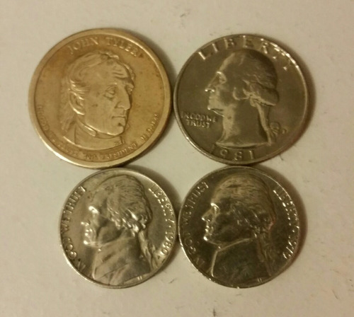 4 Monedas Estados Unidos