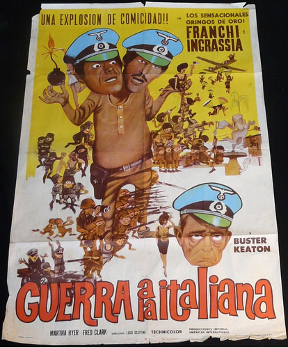 Afiche De Cine Antiguo. Guerra A La Italiana. 30011