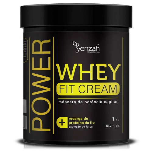 Yenzah Power Whey Fit Cream - Máscara De Potência Capilar - 
