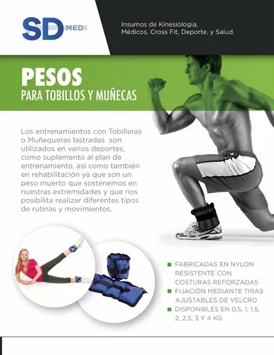 Pesas para tobillos y muñecas – SD MED