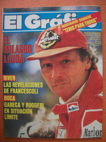 El Grafico 3394 23/10/1984 El Milagro De Lauda - Francescoli