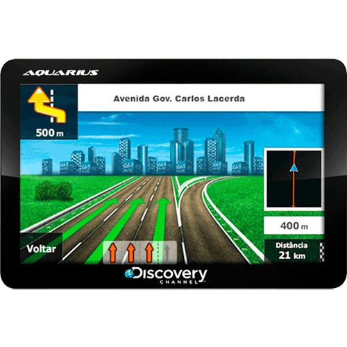 Gps Automotivo Aquarius Discovery Channel 5.0 Slim Touch