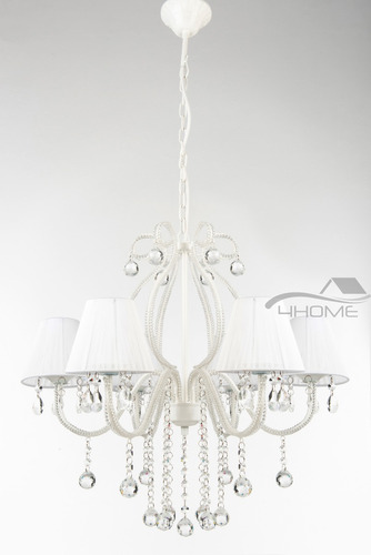 Lustre Pendente Candelabro Para 6 Lâmpadas - Cristal (códr1)