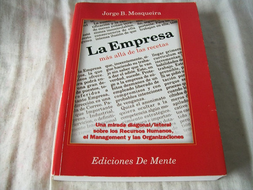 La Empresa · Más Allá De Las Recetas · Jorge B. Mosqueira