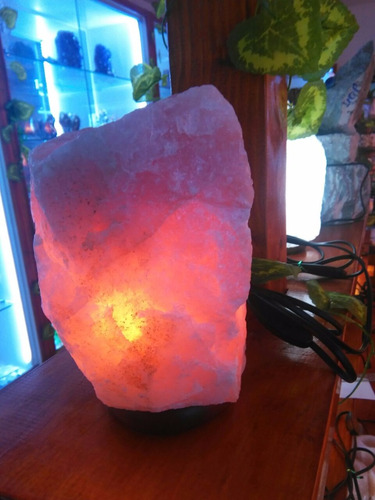 Lampara Cuarzo Rosado Natural, Cuarzo.