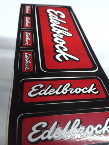 Edelbrock  Original  Usa ! Calco Con Relieve !