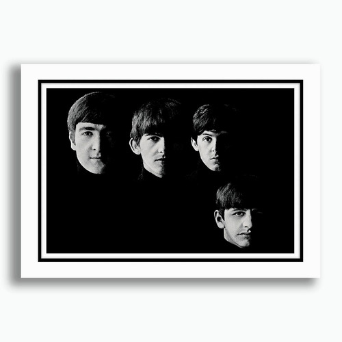 Quadro With The Beatles 50x35cm Decorativo Musica Banda Rock