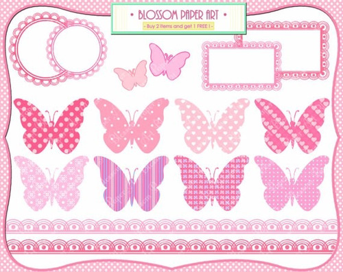 Kit Imprimible Mariposas Imagenes Clipart Cod 13